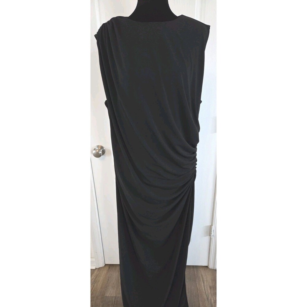 Torrid Studio Elegant Knit Ruched Formal/dressy Maxi Dress In Black, Size 16 - Picture 2 of 16